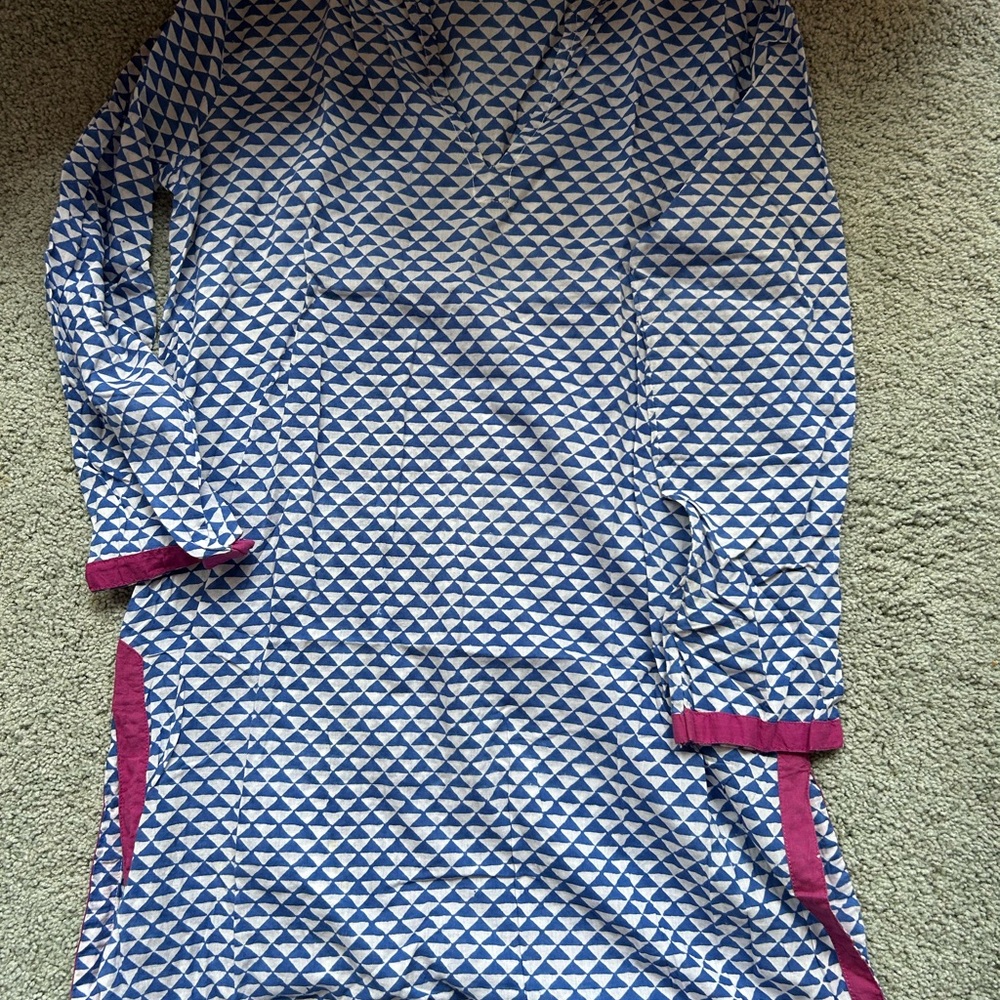 Roller Rabbit Blue and White Swim Coverup